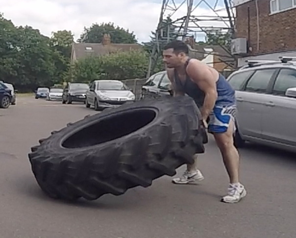DevanneyJordan's tweet photo. @FRIOfficial1 Looking massive flipping the tire during strongman this morning #strongest #musician http://t.co/Ewtpz5vu5K