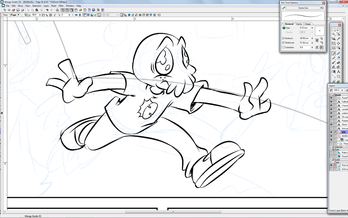 jessboudrie's tweet photo. Working on some #Kidthulhu for Tales of Madness #2! @CharlesDowd @MartinBrandt http://t.co/cS2PczA06b