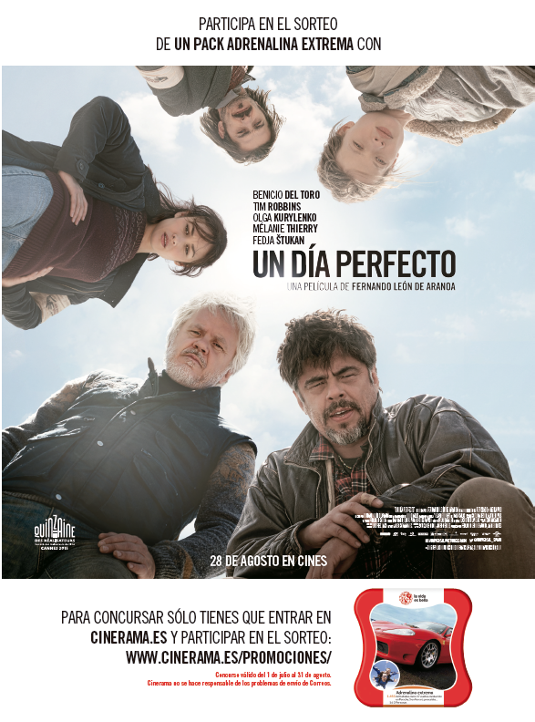 Participa: sorteo de una experiencia “Adrenalina Extrema” con la película Un día Perfecto ==> bit.ly/1LYSATW