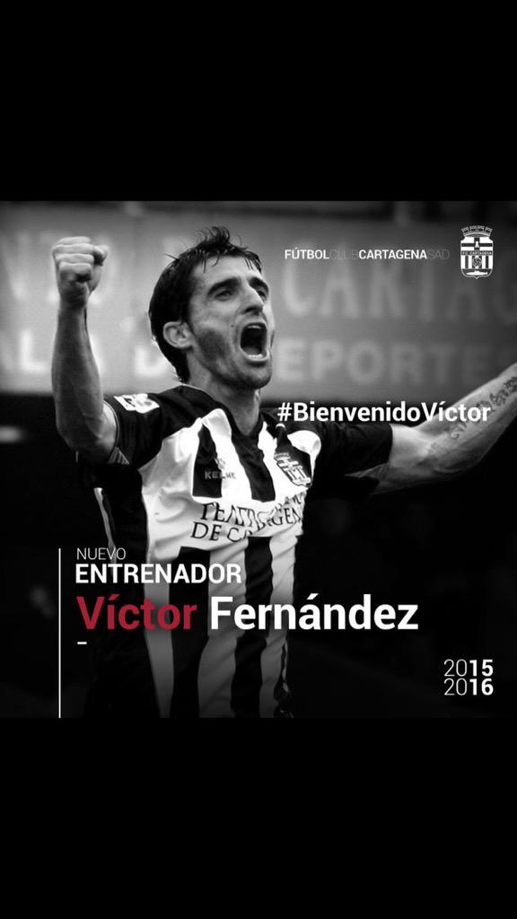 GUTY14HAZ's tweet photo. Felicidades amigo @victorfdez21 te deseo todo lo mejor en tu nueva etapa como entrenador del @FCCartagena_efs . http://t.co/3h7ZMeHvcV