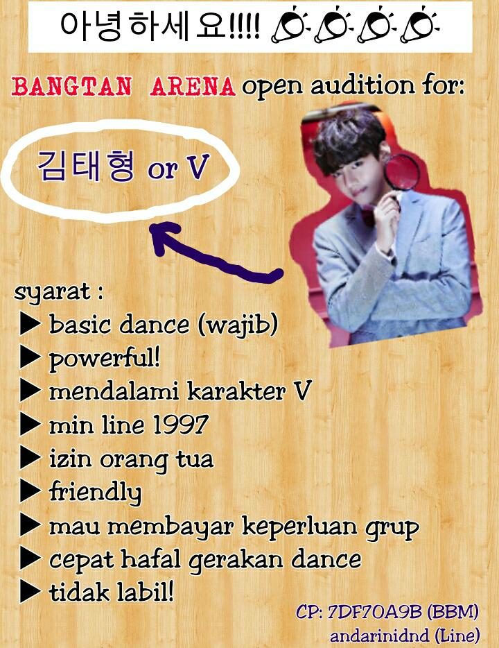 <a href="/DC_BAV/">B.A.V</a> [HELP RT] BTA open audition for V!!! Minat? Cek poster and fav yaaa. Thank u ☺