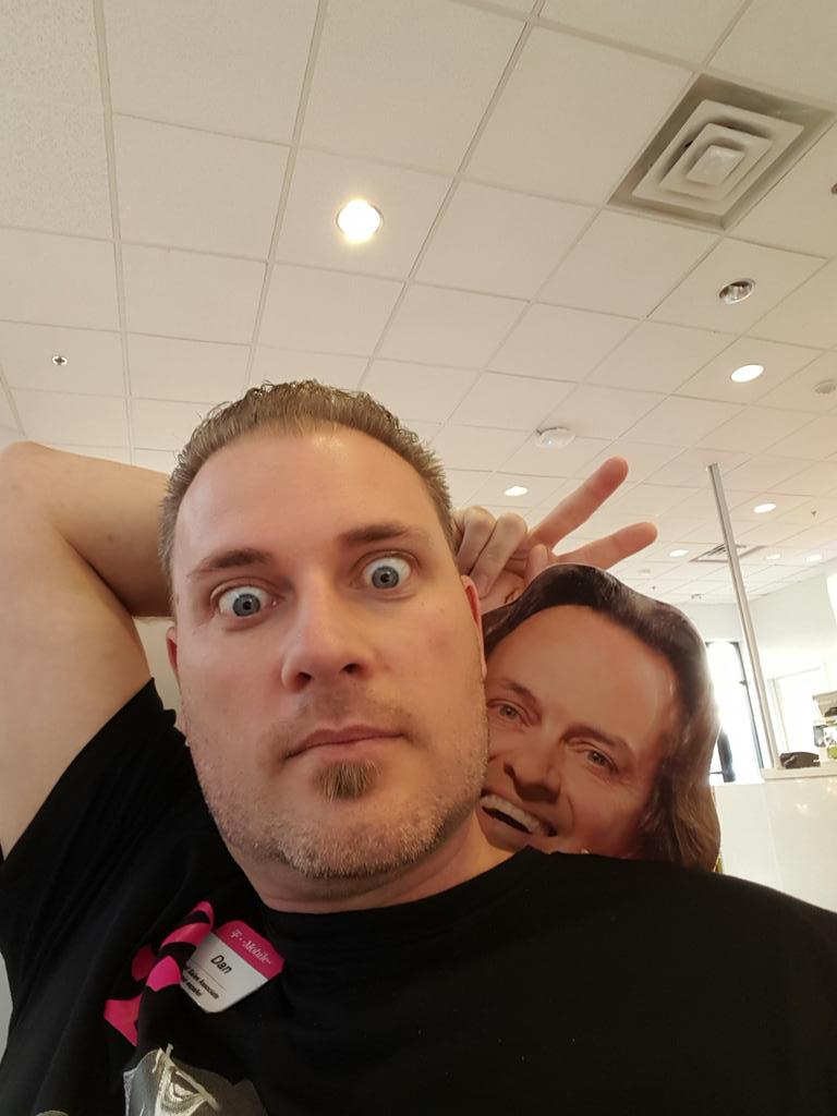 SuperfanDan's tweet photo. He's always watching...Happy 4th T-mobile Crew!!! http://t.co/6ZOJQaxcso