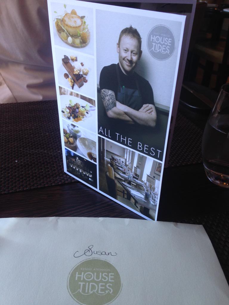 Excited for the birthday meal! Thanks for the card 🎉 I'll excuse the typo 😂 @houseoftides