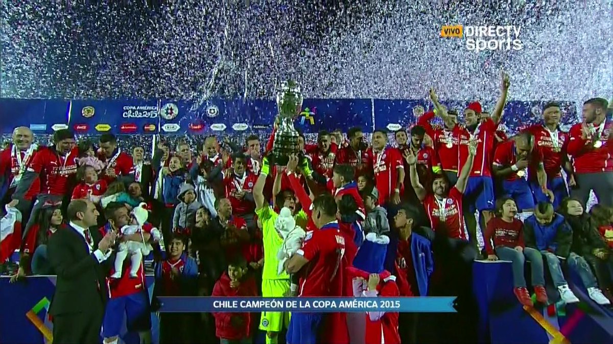 ¡Una postal que nunca olvidaremos los chilenos! ¡SOMOS CAMPEONES! ¡VAMOS #CHILE!
