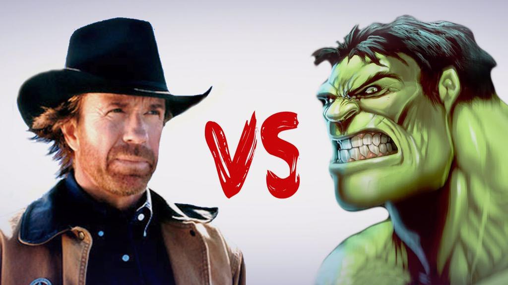 MarvelvrsDC's tweet image. RT FOR CHUCK NORRIS FAVOURITE FOR HULK