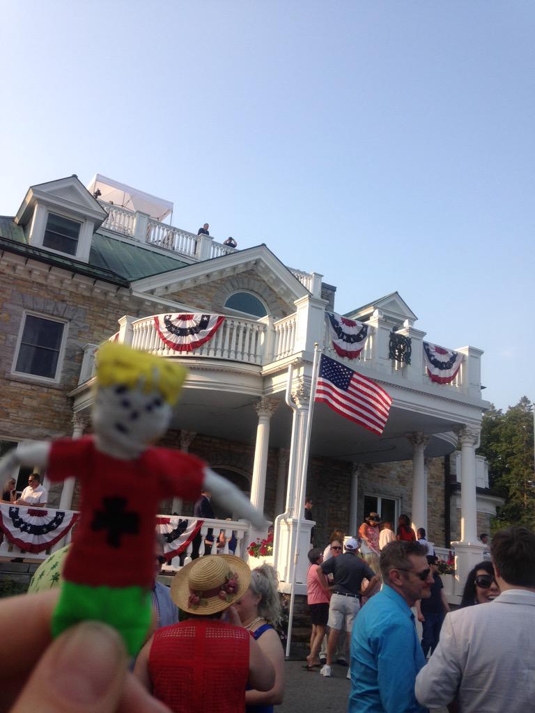 pukekodesign's tweet photo. #gaffguy having a great time at the #july4canada party! http://t.co/hWrC5TpdT4