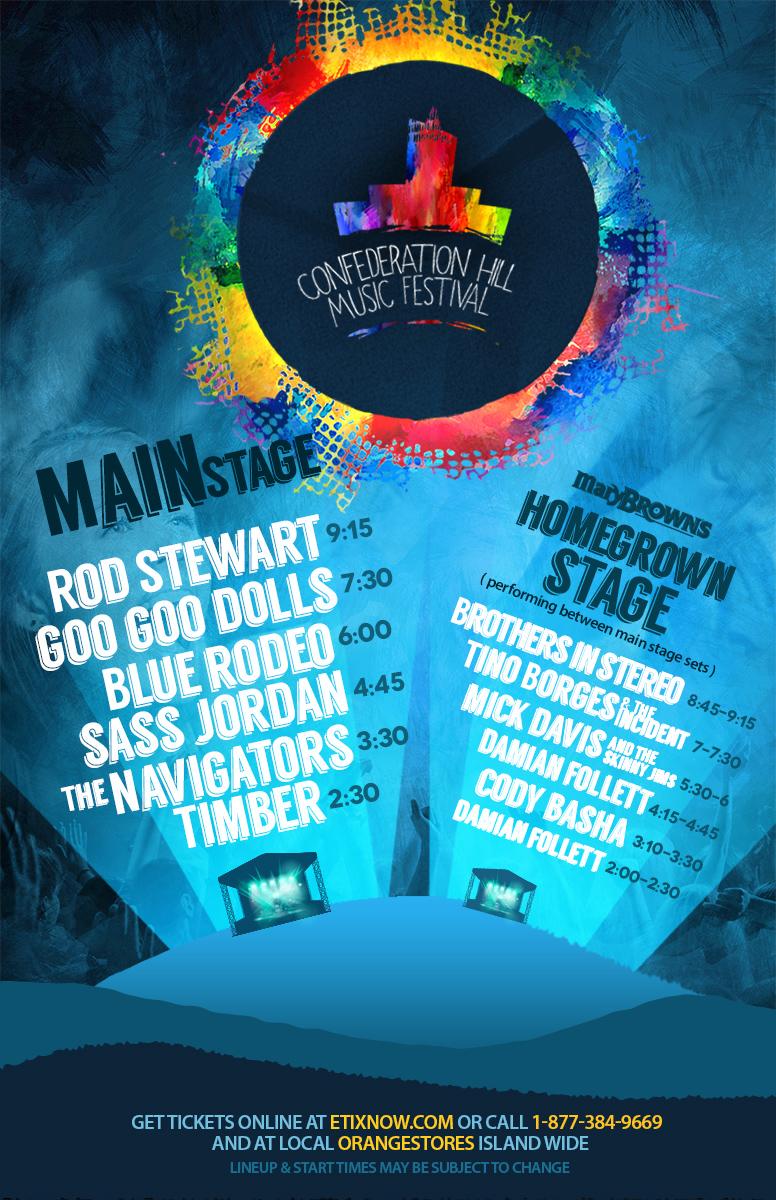ConfedMusic's tweet photo. 2015 Confederation Hill Music Festival Official Lineup! http://t.co/3AL17S10kd