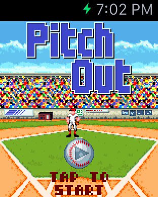 PitchOutBasebal's tweet image. Check out our main screen. #applewatch #gamedev #screenshotsaturday