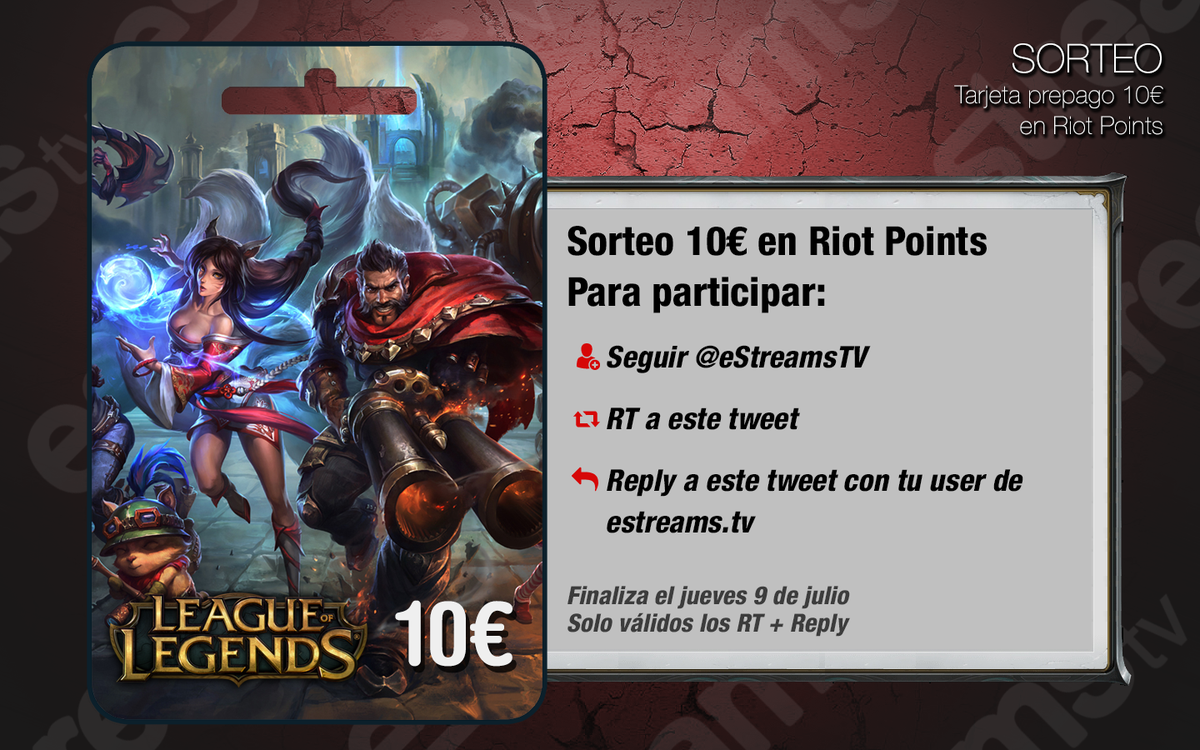 hud_gg's tweet photo. ¡Nuevo sorteo OMG!  ➡ 10€ en Riot Points ⬅ ¡RPs para todos! #eDraw

+ Síguenos
+ RT
+ User http://t.co/nYau5iC5pY http://t.co/PIkGOqMfnP