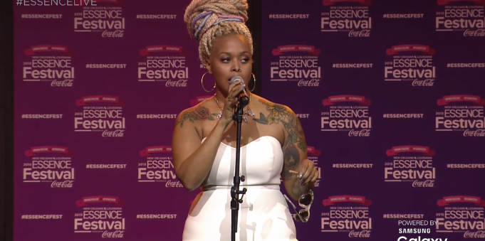 The beautiful <a href="/ChrisetteM/">Chrisette Michael</a>'s a vision in white! Watch her sing her new single at: ESSENCE.com/Festival #ESSENCELIVE