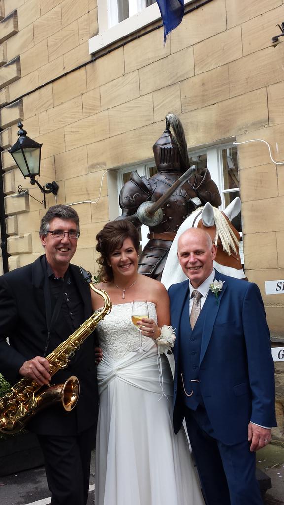 #Wedding@thesunhotelwarkworth congratulations Shirley and Ian.  #solosax #musician#andrew Taylor