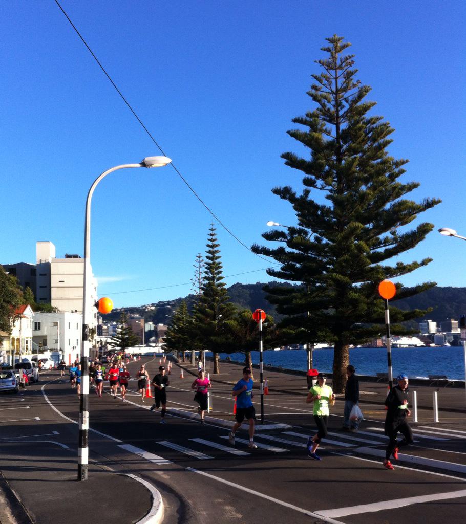 VSAvolunteer's tweet image. Team VSA's Bridget is in there somewhere. Go Bridget! #wellingtonmarathon