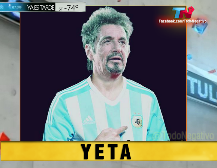 TodoNegativo's tweet photo. Al Pacino es mas negativo que nosotros #Yeta #FPCopaAmerica @futbolpermitido http://t.co/NSjhFdu1D1