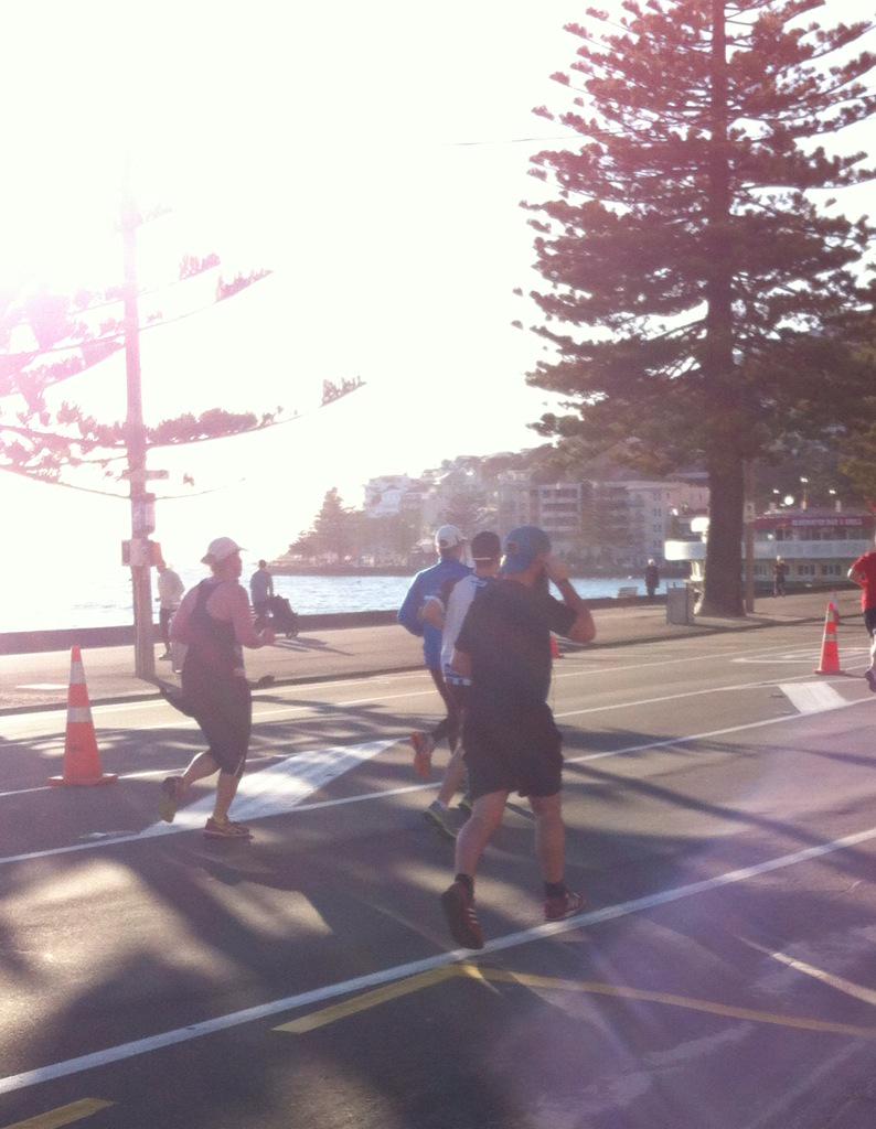 VSAvolunteer's tweet image. Chris our designer (in the cap) leads the Team VSA pack in the 10km #wellingtonmarathon