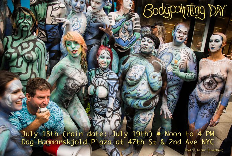 SerenityMount's tweet photo. Yes! @bodypaintingday: Only days to go til #NYBPD!! Where will you be July 18 ?!?  #bodypainting @andygolub http://t.co/RkmVSkAfLY
