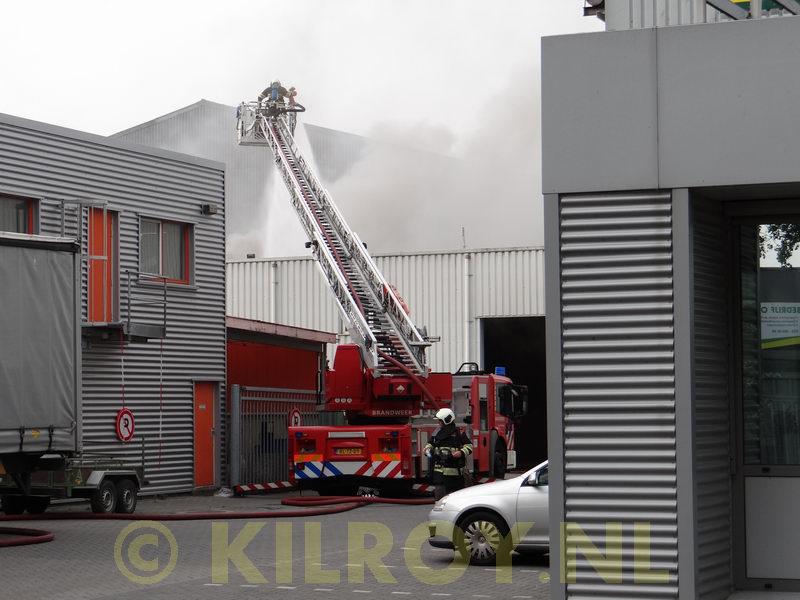Melding grote brand Uraniumweg Utrecht