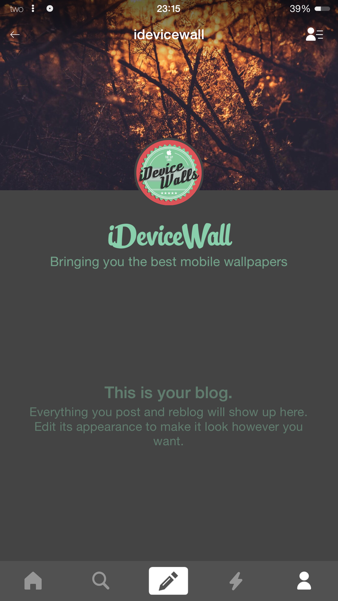 iDeviceWall's tweet photo. So I’m going to start using Tumblr too, feel free to follow guys :) #iDeviceWall http://t.co/w9GQU1Acur