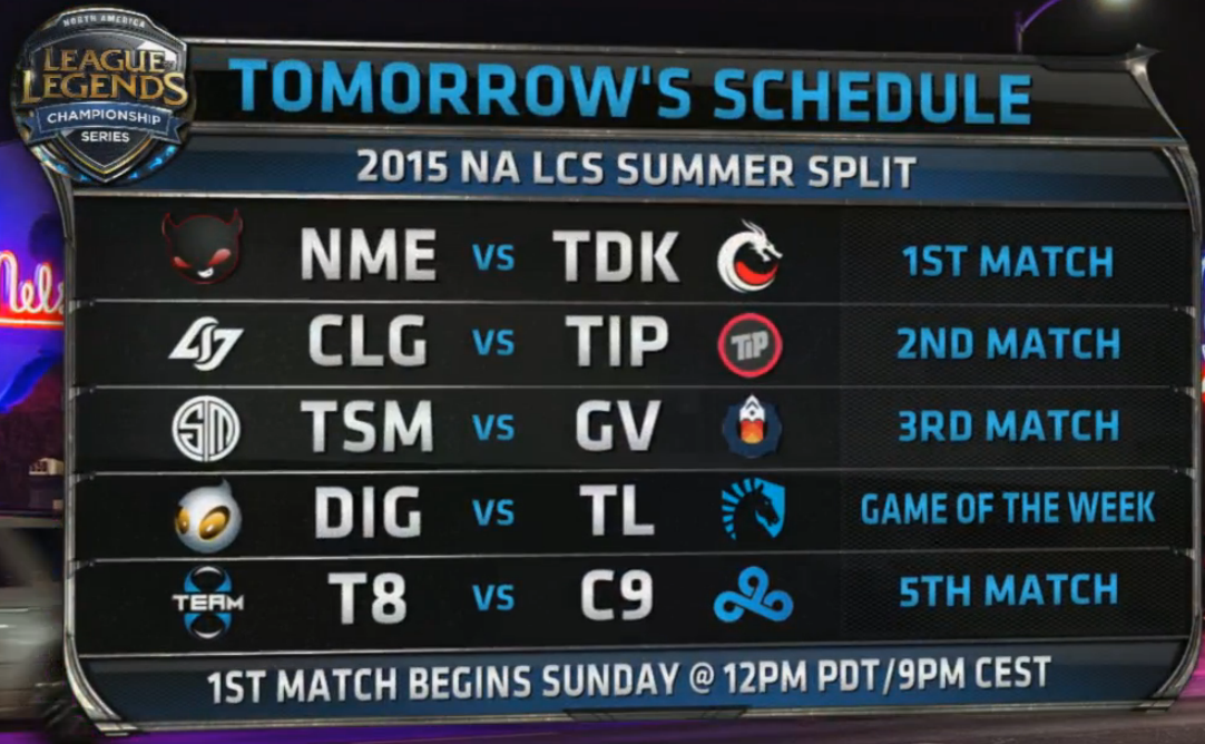 lolesports on Twitter "Here are the standings after today's matches