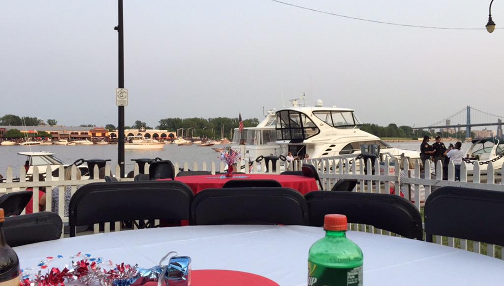 _davidskerr's tweet image. Solid view for downtown Toledo fireworks tonight #VIPsection