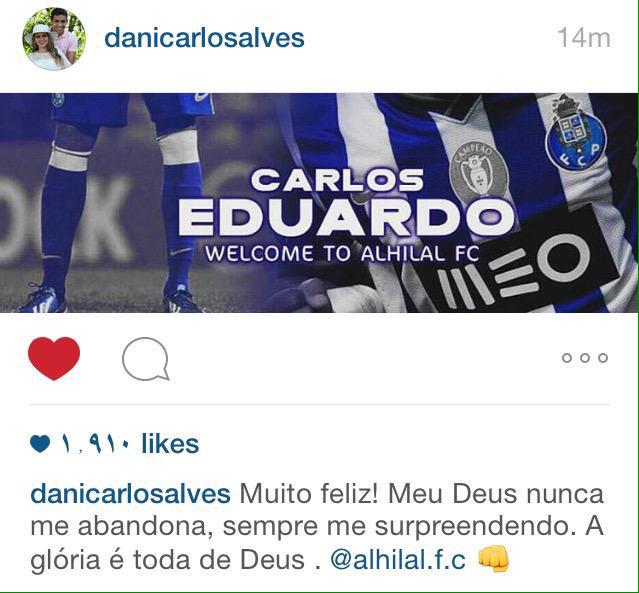 hilalstuff's tweet photo. كارلوس إدواردو : أنا سعيد جداً ، لا يمكنني تخيل هذه اللحظة الرائعة ، أمنيتي أن أصنع المجد مع فريقي الهلال. 💙
#الهلال http://t.co/XCPsC9YRbo