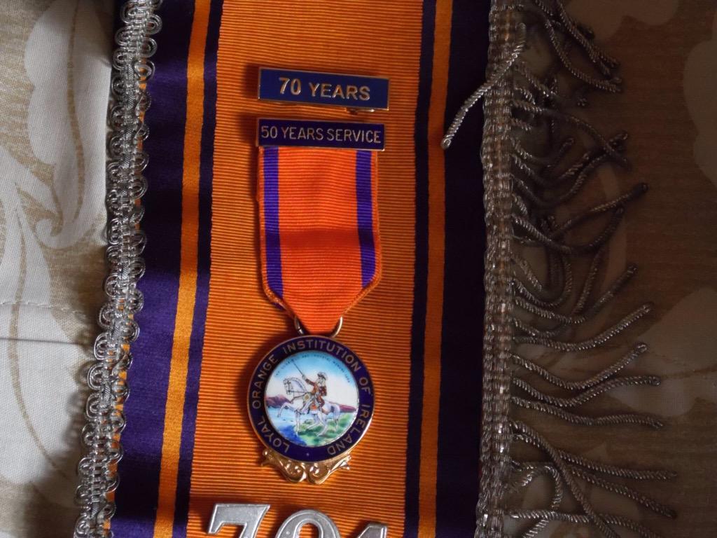 OrangeBlackABOD's tweet photo. @OrangeOrder Bro. Joseph Graham Taylorstown Temperance LOL 701. Initiated 1938. 77 years service. http://t.co/tIFLQ3aKed