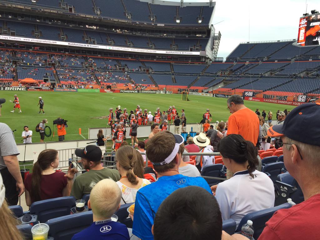 Let's do this!!!  @DenverOutlaws vs @BostonCannons #4thofJulyLax #DrivenByVictory