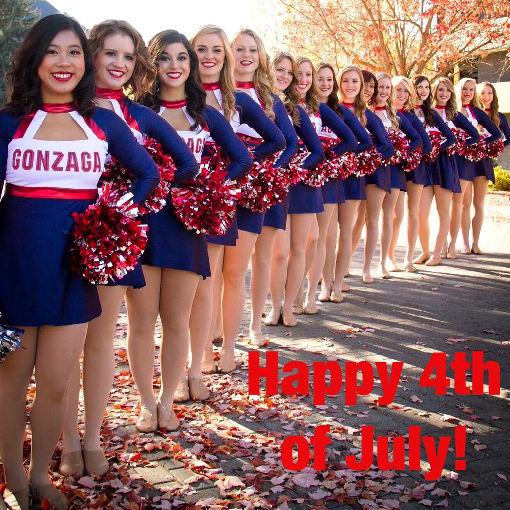 Happy 4th from your favorite girls who are always representing the red, white, &amp; blue! ❤️🇺🇸💙 #GoZags #DT4L