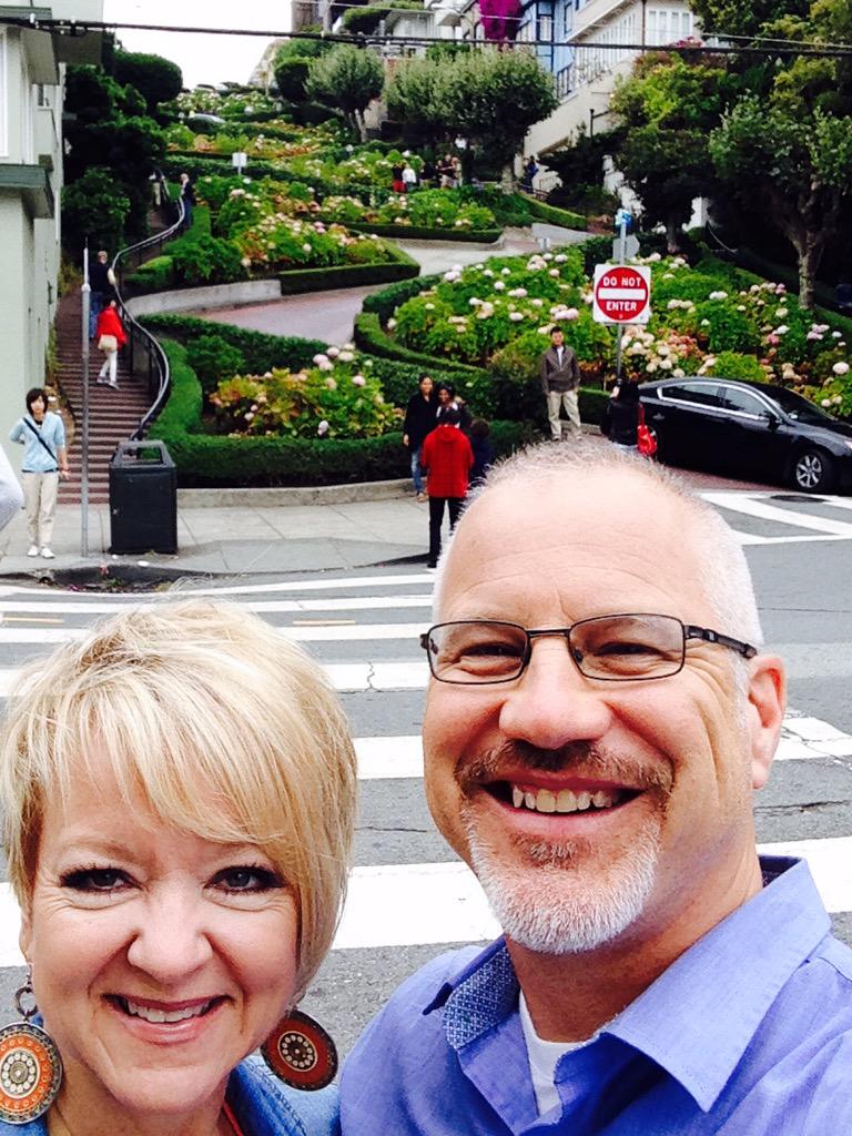 Lombard St. In San Francisco.  Very cool!