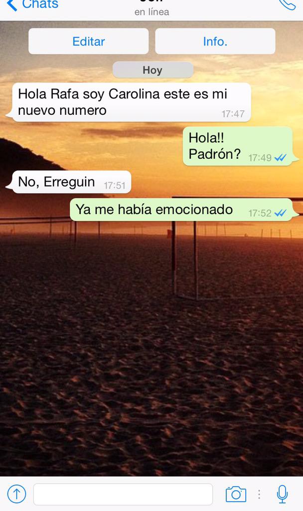 taftorres's tweet photo. Por un momento creí que @CarolinaPadron me había escrito http://t.co/EogE7DqvHF
