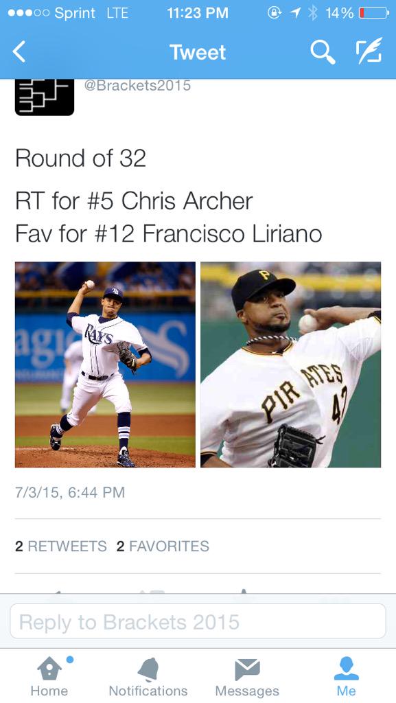 Brackets2016's tweet image. Another tie in the round of 32. First to 5 advances