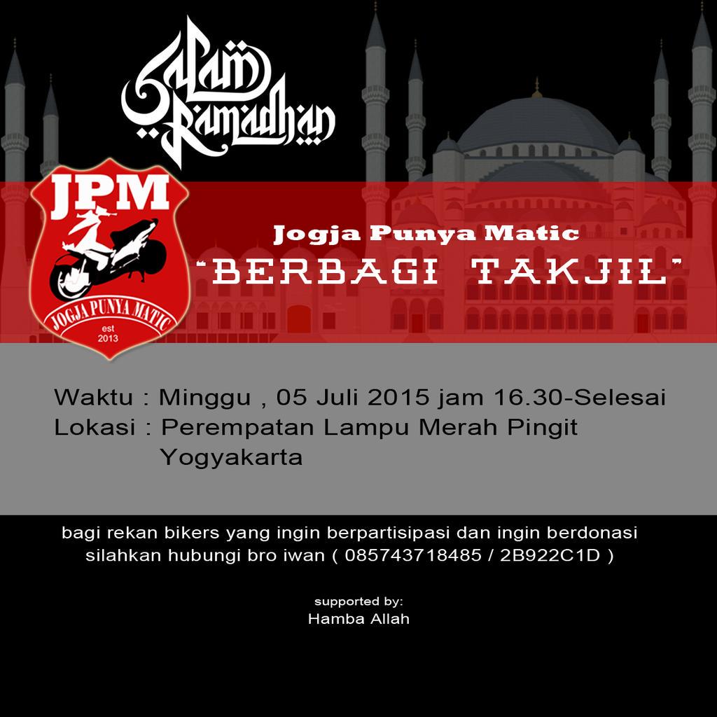 keluarga kecil jogja punya matic berbagi #takjil #jogja hari ini