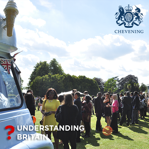 CheveningFCDO's tweet photo. In the UK we're serious about queuing. Take the wait with some humour and you're one of ours! #UnderstandingBritain http://t.co/uaZnBczO5v