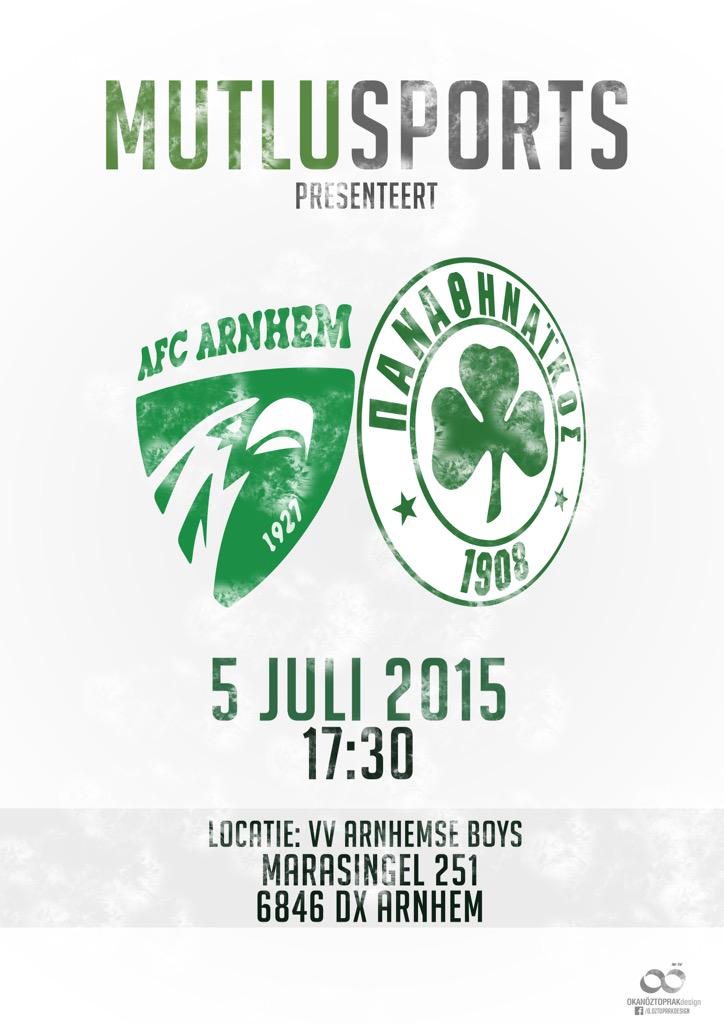 Matchday: #AFCArnhem - #Panathinaikos #mutlusports #friendlymatch #footballove <a href="/AtalayMutlu/">T.C. Atalay Mutlu</a> <a href="/AFCArnhem/">AFCArnhem</a> @fcpao