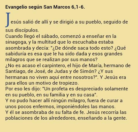 TuMiJesus's tweet photo. #EvangelioDelDía según San Marcos 6, 1-6 http://t.co/24yOMQ1ec3
