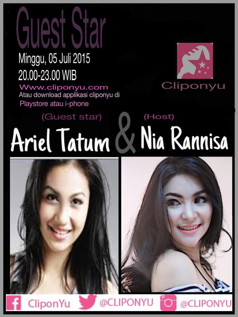 Malam ini ya guys... ada Ariel Tatum loh d cliponyu . Stay tune ya ... <a href="/CLIPONYU/">Official CLIPONYU</a>