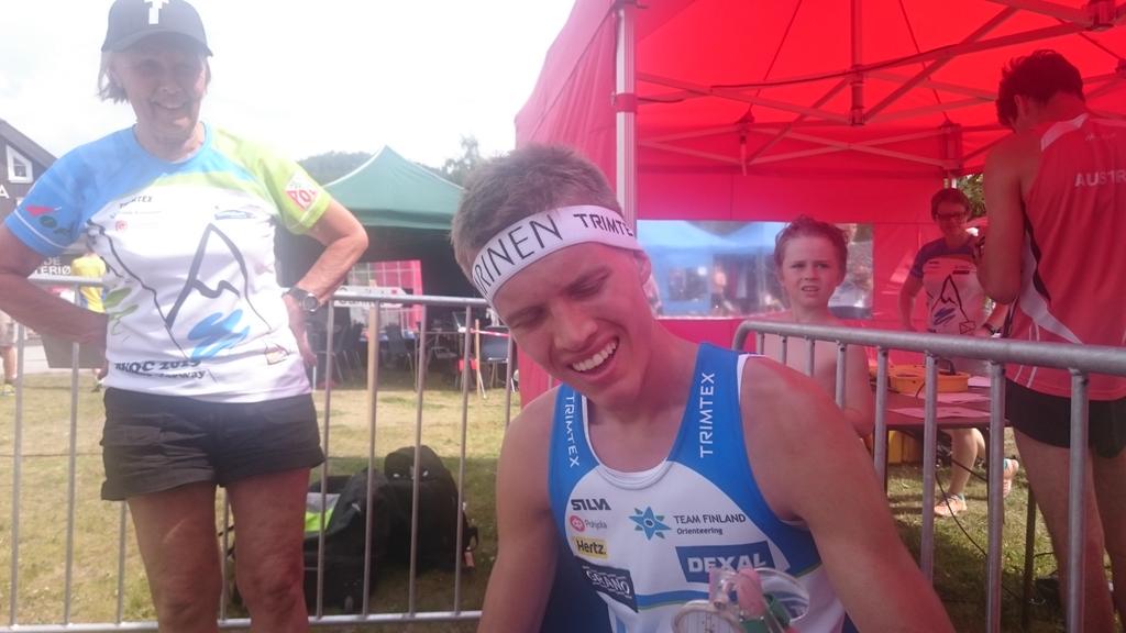 WorldofOLive's tweet photo. New lead for Niemi from Finland in #JWOC2015 Sprint. Now waiting for Robertson with good passing time http://t.co/lI32mpFPSc