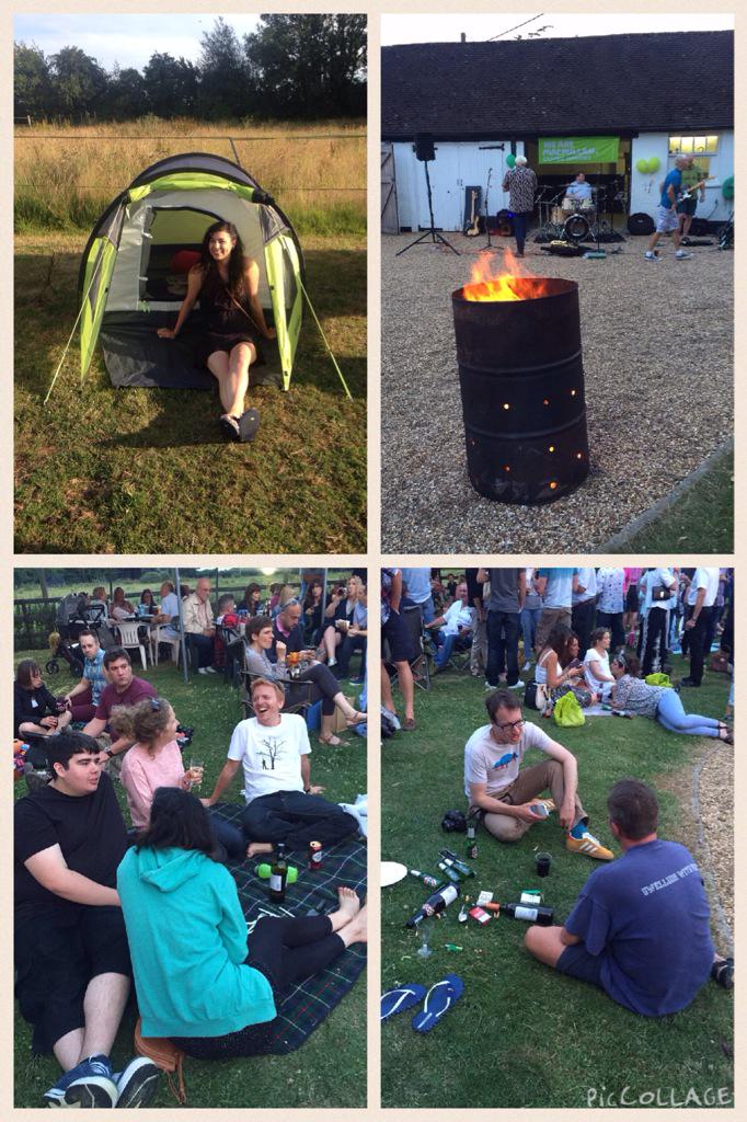 Fantastic night at #FlaundenFest yesterday! Lots of camping fun, team dancing and BBQ'ing ⛺️