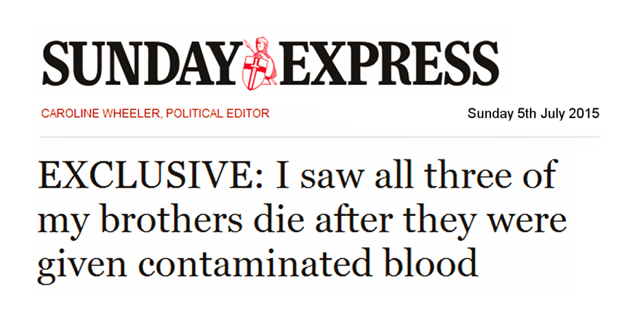 CampaignTB's tweet photo. Sunday Express article http://t.co/SiPwfUq4zD please share @cazjwheeler @Daily_Express #haemophilia http://t.co/FRPweFRLnl