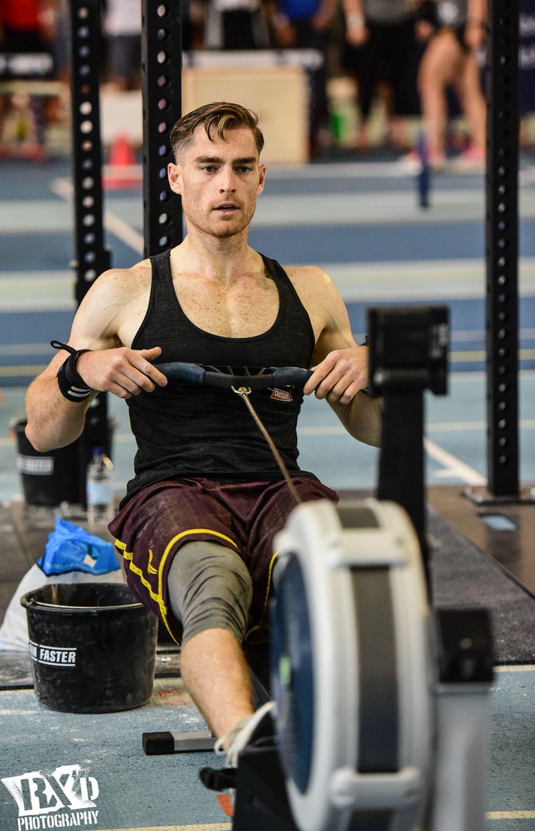 BritsChamps's tweet photo. Former GB rower Cameron Nichol doing what he does best, placing 3rd in WOD 6. Comfortably through to the next round. http://t.co/fhT8UdtzAp