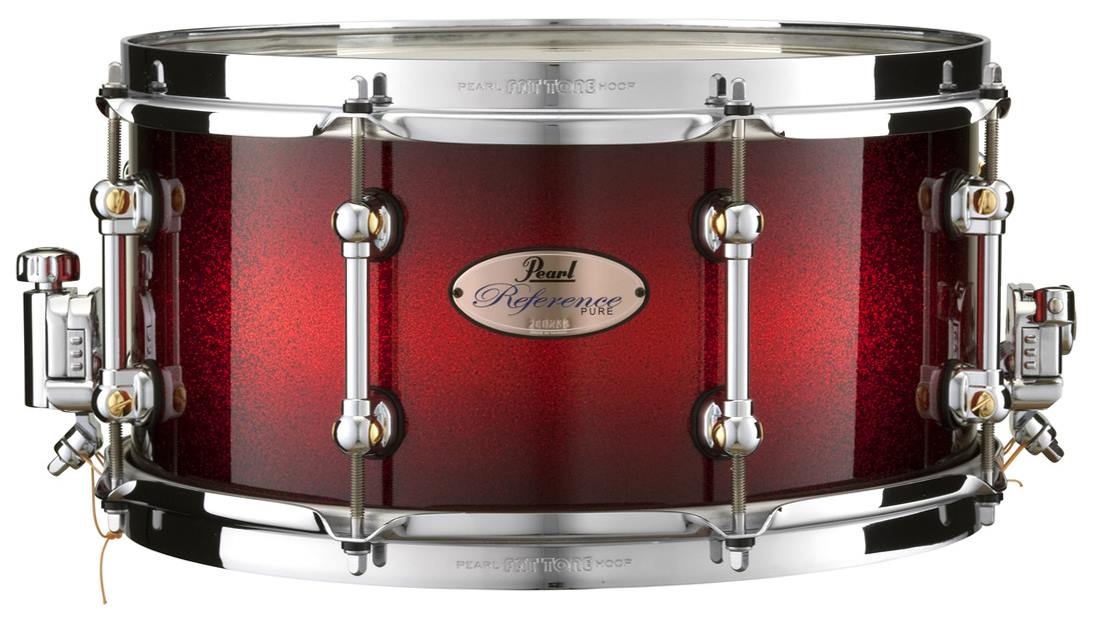 PearlDrumCorp's tweet image. This Reference Pure 13x6.5 has two inner plies of Birch united with four outer thin plies of Maple.