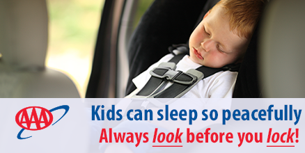 AAAClubAlliance's tweet image. 37 kids die per year from heatstroke in cars. Call 911 if you see a child alone. #HeatstrokeKills