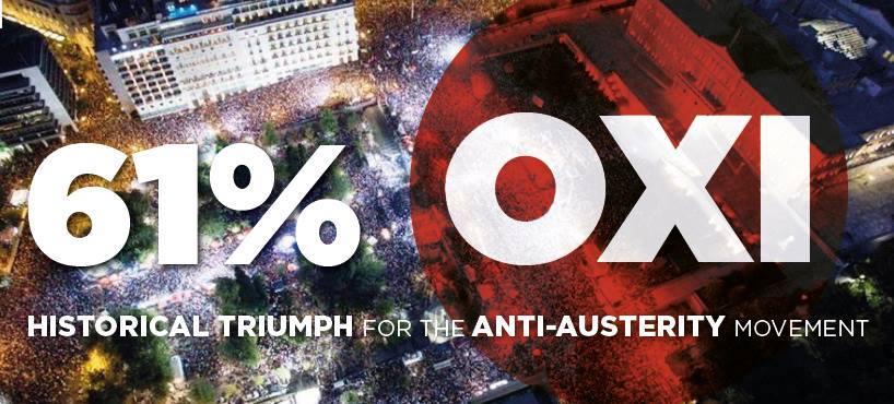 GreekRebelNews's tweet photo. Despite Fear Tactics, Media Propaganda &amp; Bank Seizures; #Greece Takes Back Their Sovereignty! #OXI Prevails! http://t.co/dBh0mWmx9c