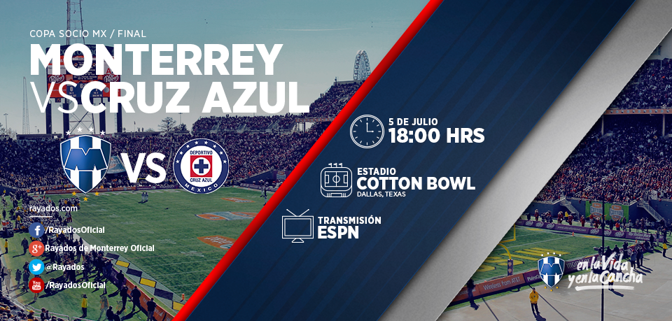 ¡Gran domingo, #FamiliaRayada! Hoy con toda la pasión vamos a la Final de la #CupSocioMX