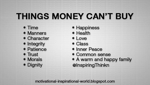 Money can't buy you everything essay