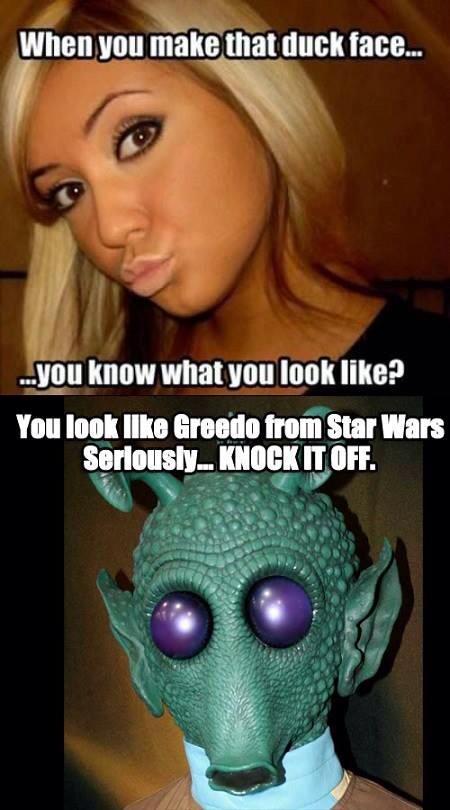 MOVIEDEATHBLOWS's tweet image. The Duck Face