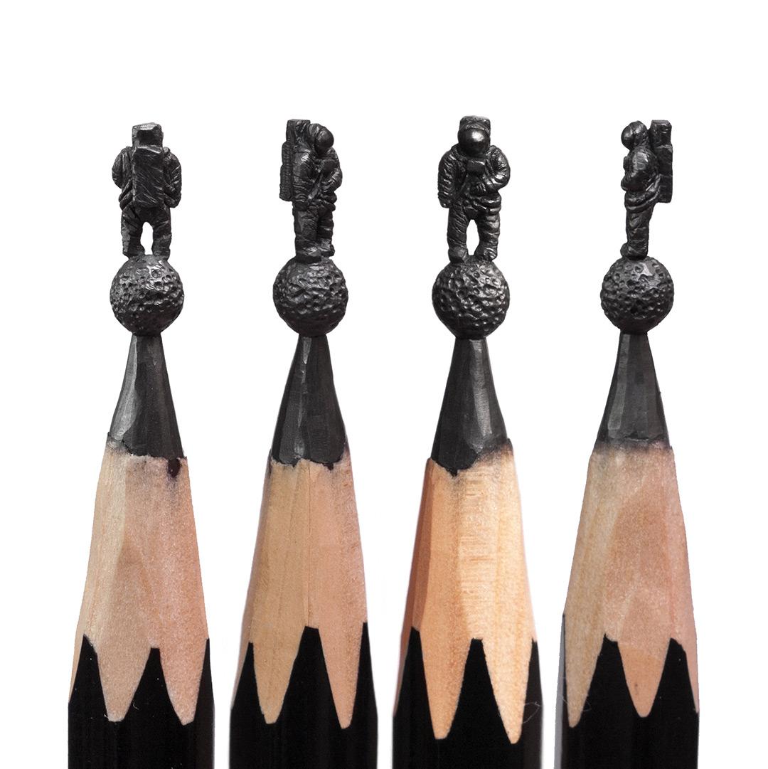 Distinctboxes's tweet image. Delicate Pencil Lead Sculptures by Salavat Fidai