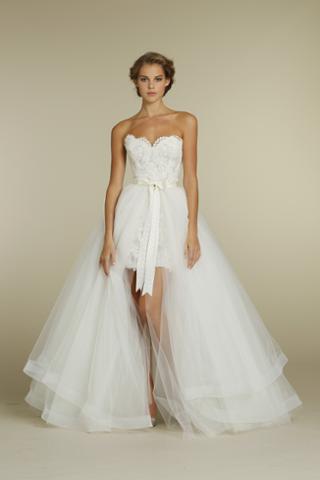 .<a href="/Tara_Keely/">Tara Keely</a>'s trunk show starts Friday and if you’re deciding between short or long, this gown is the perfect fit.