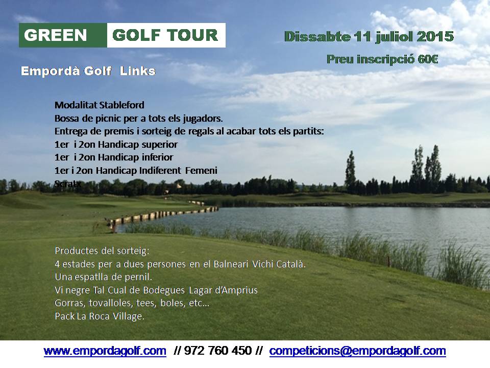 EmpordaGolf's tweet photo. #golf#competicions# Dissabte 11 juliol t'hi esperem http://t.co/UYDPrMQnH6