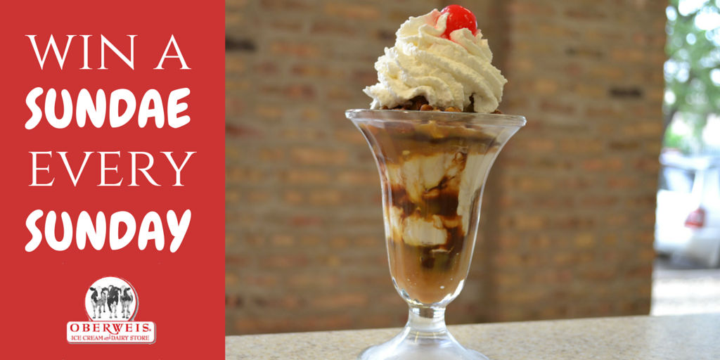 Oberweis's tweet photo. Retweet to enter to win a free Oberweis sundae! #NationalIceCreamMonth http://t.co/AkQqNVVHBT
