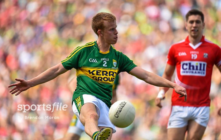 sportsfile's tweet image. .@Kerry_Official's Fionn Fitzgerald striking the last minute equaliser against @OfficialCorkGAA! #GAA